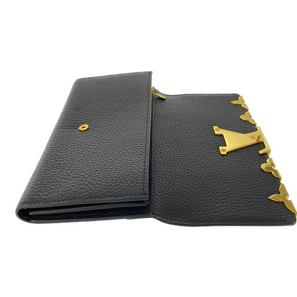 Louis Vuitton Taurillon Portefeuille Capucine Long Wallet Noir Black - Picture 5 of 10